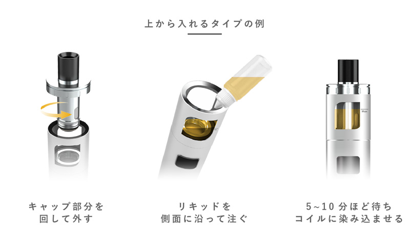 上から入れるタイプの例